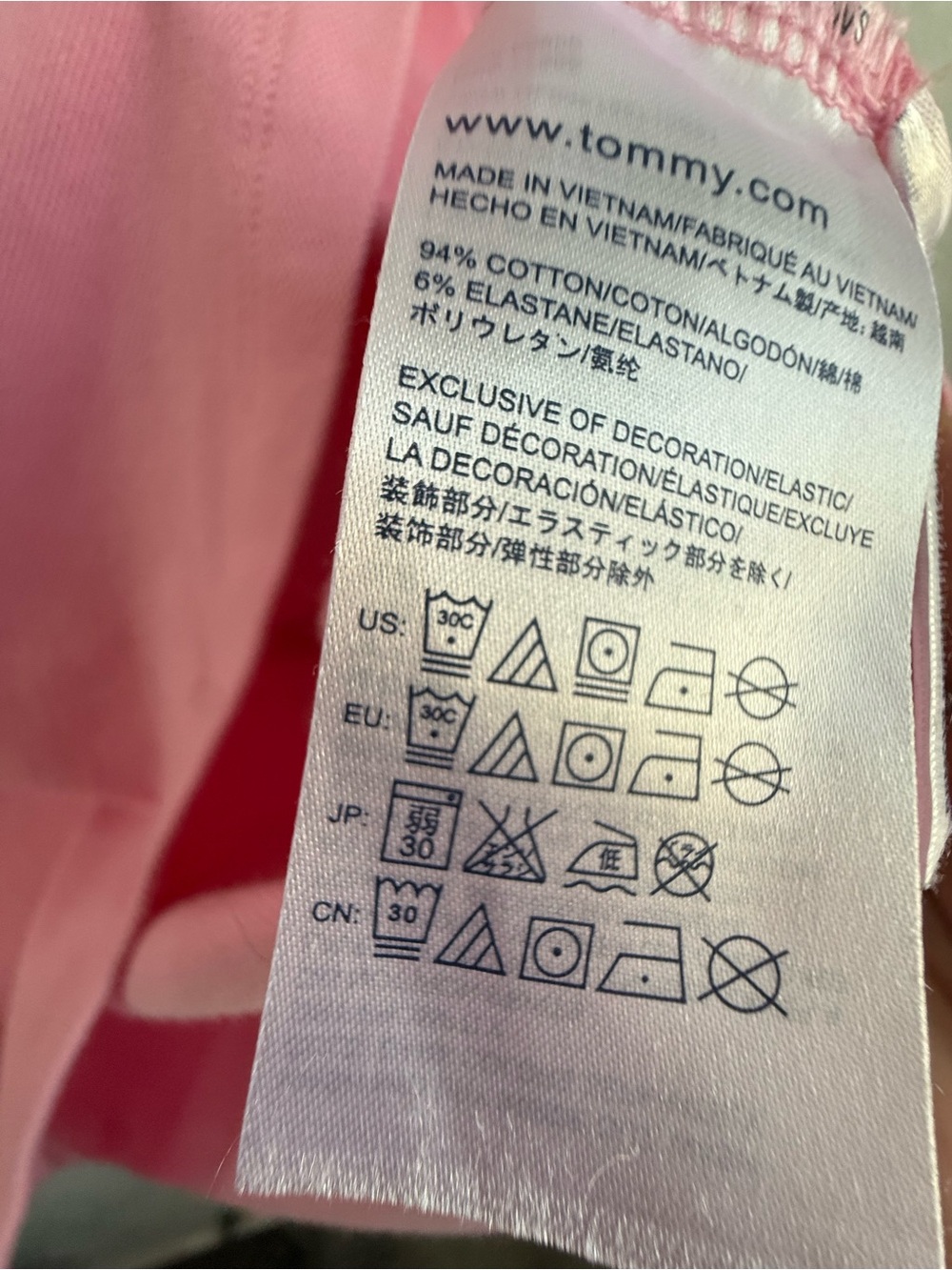 Tommy Hilfiger Pink Short Sleeve Polo Top - Picture 5 of 5